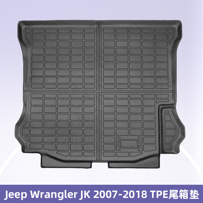 Para Jeep WranglerJK 2007 - 2018 TPE Foot Pad 3D All Weather Material Backpack Pad
