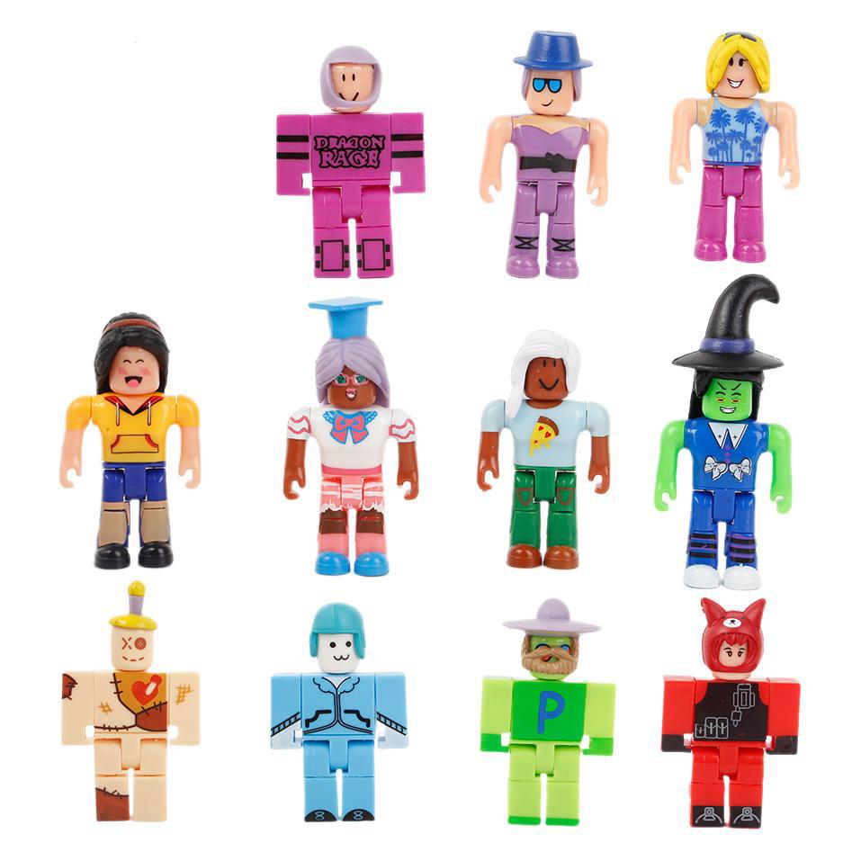 국경 간 게임 주변 인형 수집 판 24 가상 세계 빌딩 블록 인형 조립 장난감