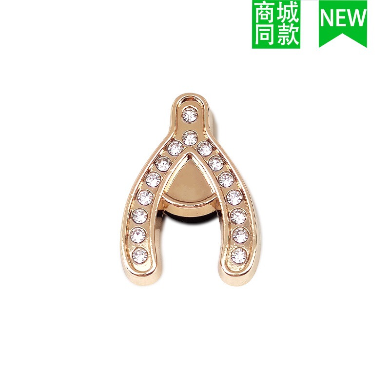 クロスボーダー卸売新しいクロックスアクセサリー靴バックル金属レターチェーン適応クロス靴花 DIY アクセサリー|undefined