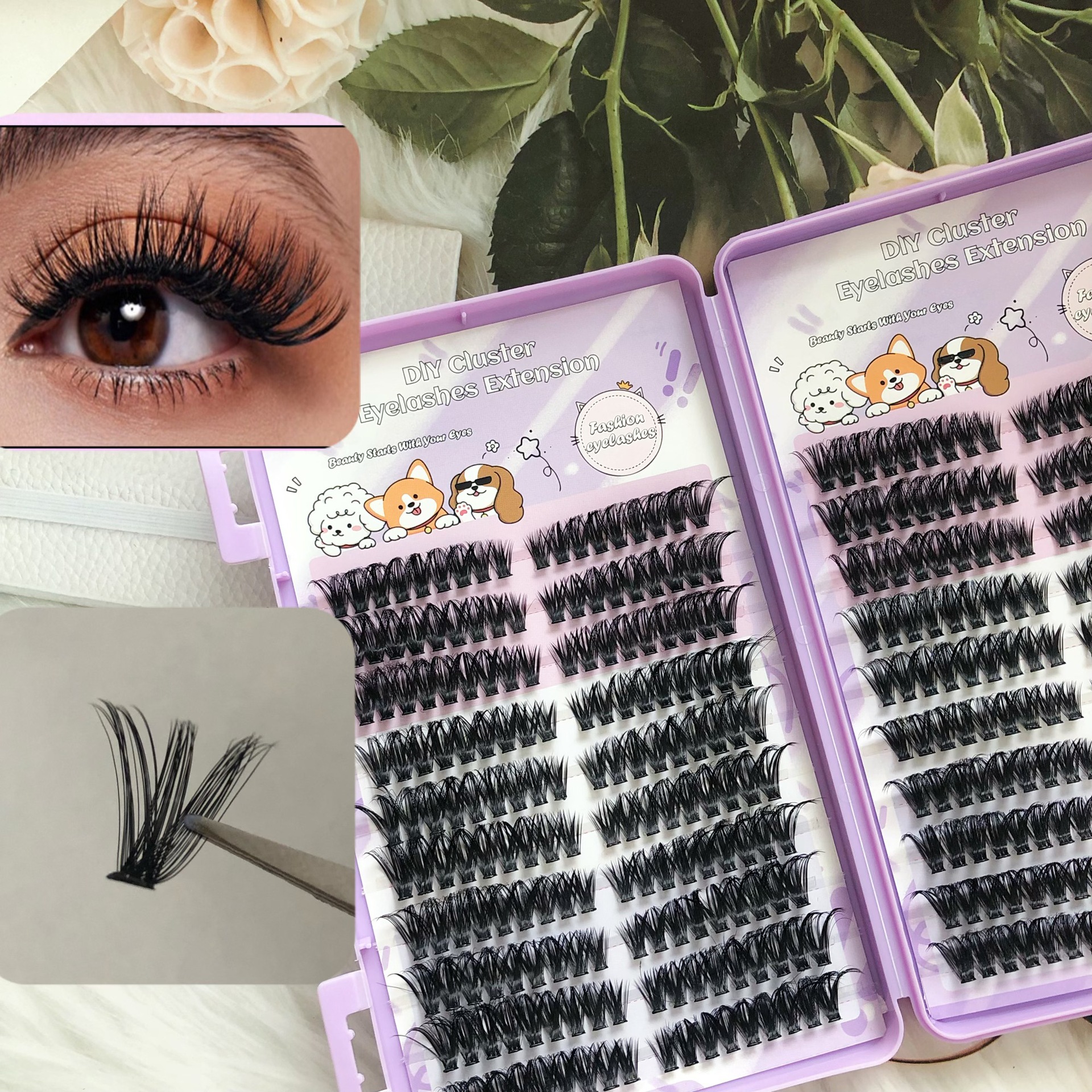 Las pestañas falsas transfronterizas proporcionan pestañas falsas de gran capacidad sin pegamento.