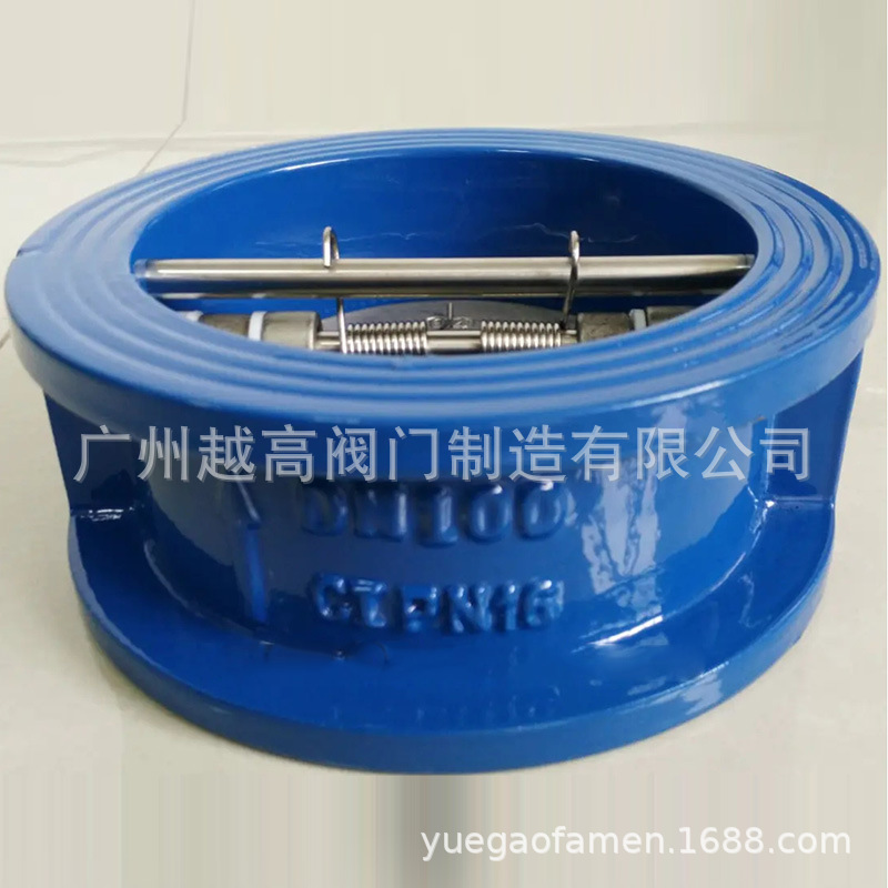 广州佳福斯H77X-16P/Q对夹蝶型止回阀H76X16P/Q双瓣蝶式止回阀