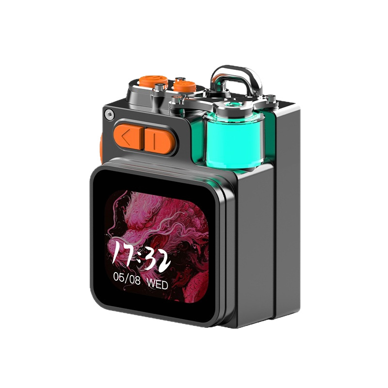 Altavoz Bluetooth con Pantalla Metálica K15, Luz Ambiental, Mini Portátil DK08 con Pantalla y APP