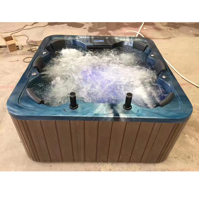 Piscina acrílica impermeable de madera plástico bañera de falda piscina de masaje piscina al aire libre bañera de bañera villa bañera