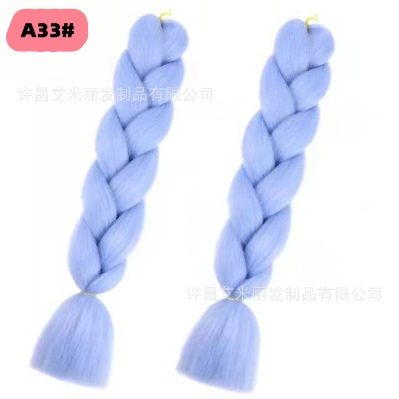 Trenzas africanas con cabello rosa渐 – materiales de alta temperatura, estilo boxeador