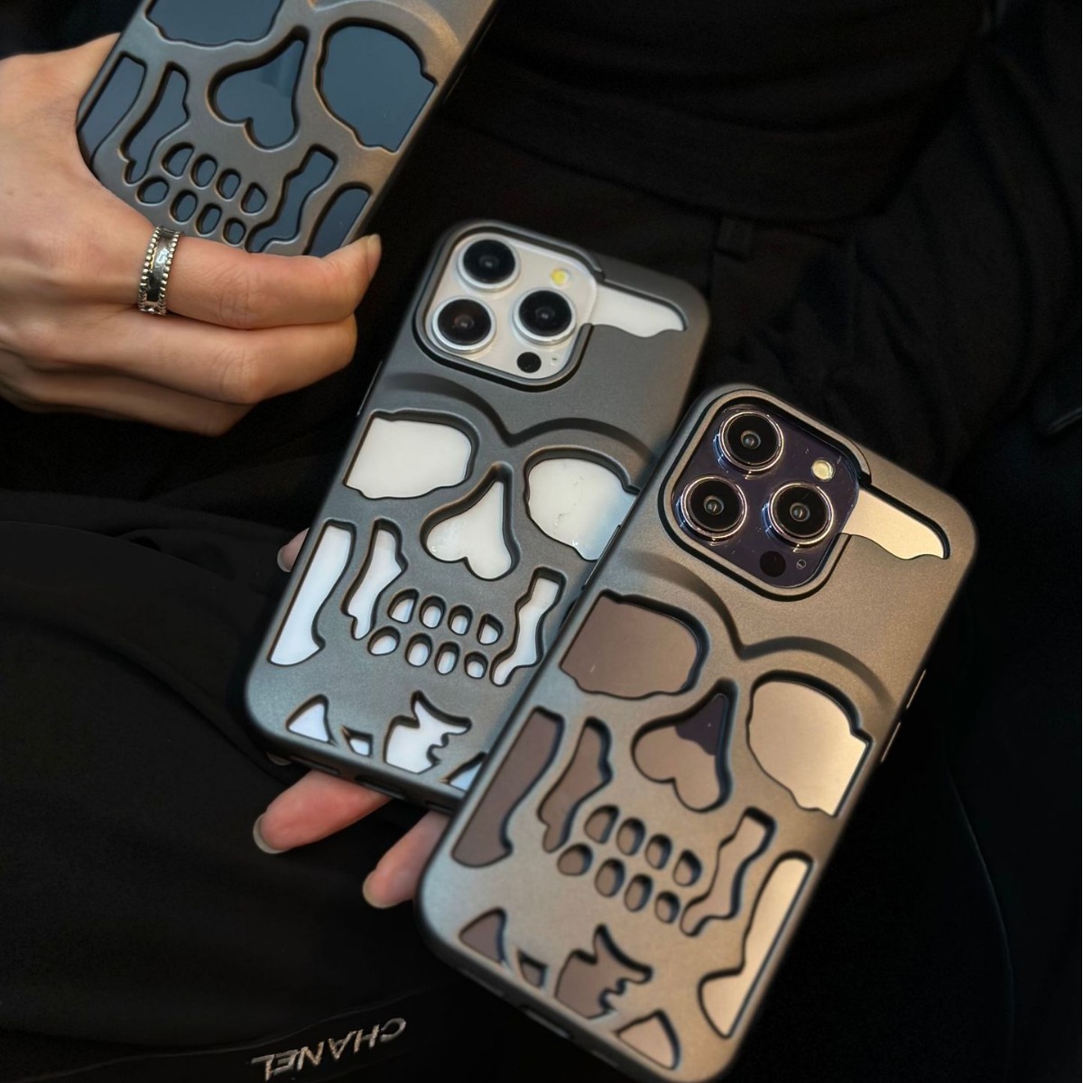 Suitable For Fruit 17 Max Halloween Popular Skull Phone Case IPhone 16 Pro Matte Purple Foreign Trade_voghion.com