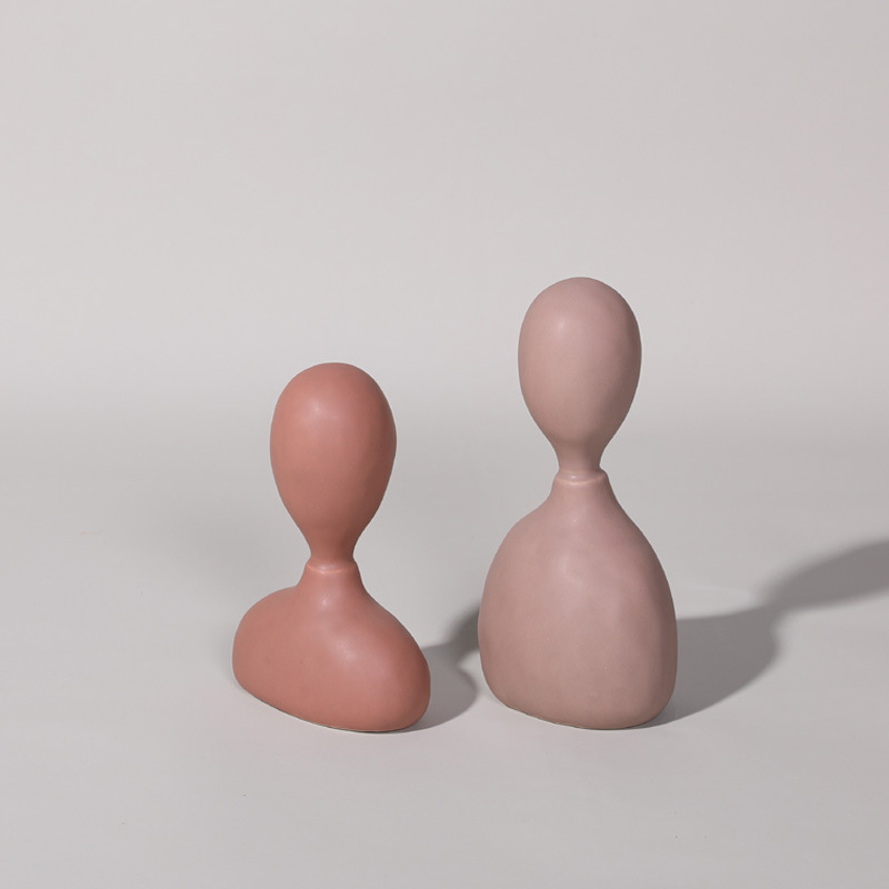 INS Estilo nórdico pareja carácter abstracto decoración de cerámica sala de estar TV decoración del Gabinete decoración del pasillo decoración del hogar