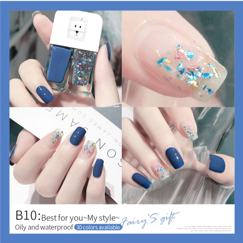 Doble esmalte de uñas nuevo estilo japonés de secado rápido sin hornear caliente-Venta de esmalte de uñas de fondo Oil Seal capa de esmalte de uñas de larga duración traje