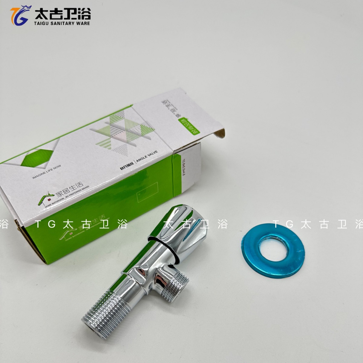 厂家直销全铜加长加厚钻石轮角阀马桶水龙头热水器冷热三角阀批发