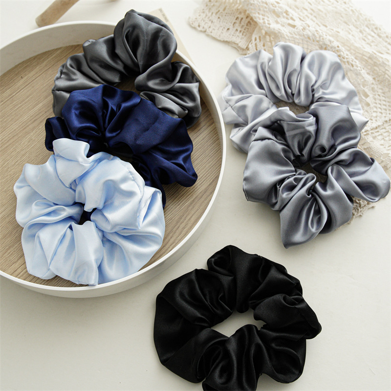 Simple Style Solid Color Cloth Hair Tie 1 Piece display picture 1