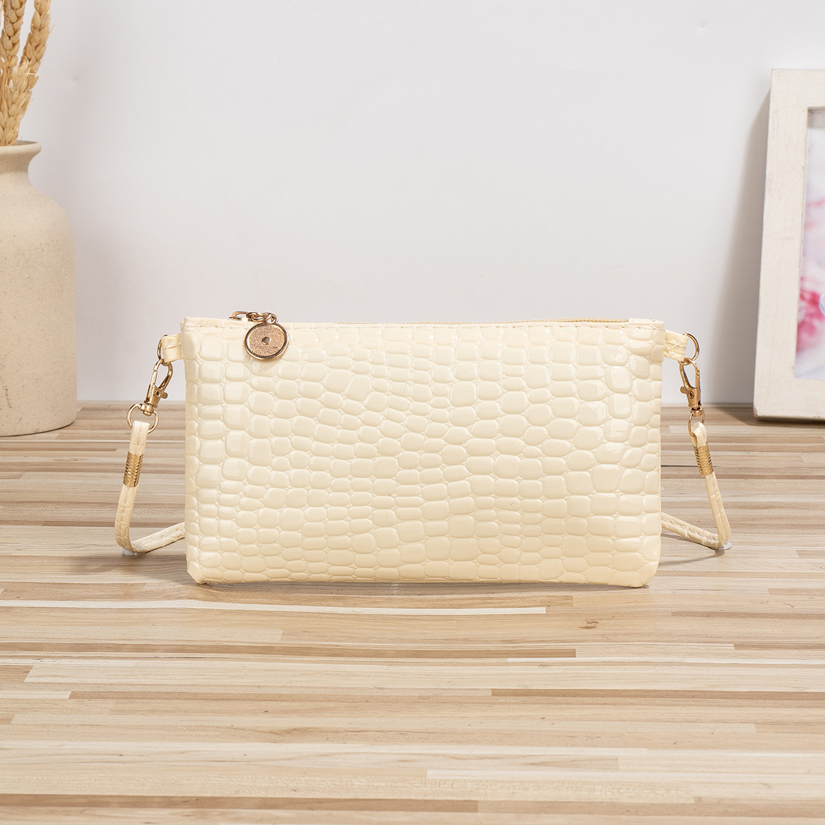 Nuevo cocodrilo estampado bolso de mano mini bolso cuadrado bolso de monedas de mujer mochila de hombro bolso de cambio de llaves image 8
