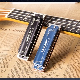 Easttop Oriental Ding T008K Blues Beginner Blues Ten-Hole Harmonica Entry-Level 10-Hole Harmonica Professional Performance Model
