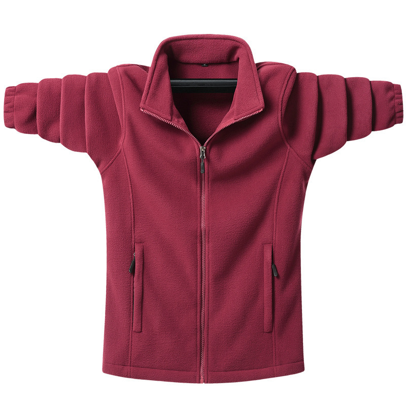 2025 New Large Size Fleece Jacket Men's Spring and Autumn Polar Fleece Jacket Casual Stand Collar Cardigan Sweatshirt Fat Man 2025 New Large Size Fleece Jacket Men's Spring and Autumn Polar Fleece Jacket Casual Stand Collar Cardigan Sweatshirt Fat Man