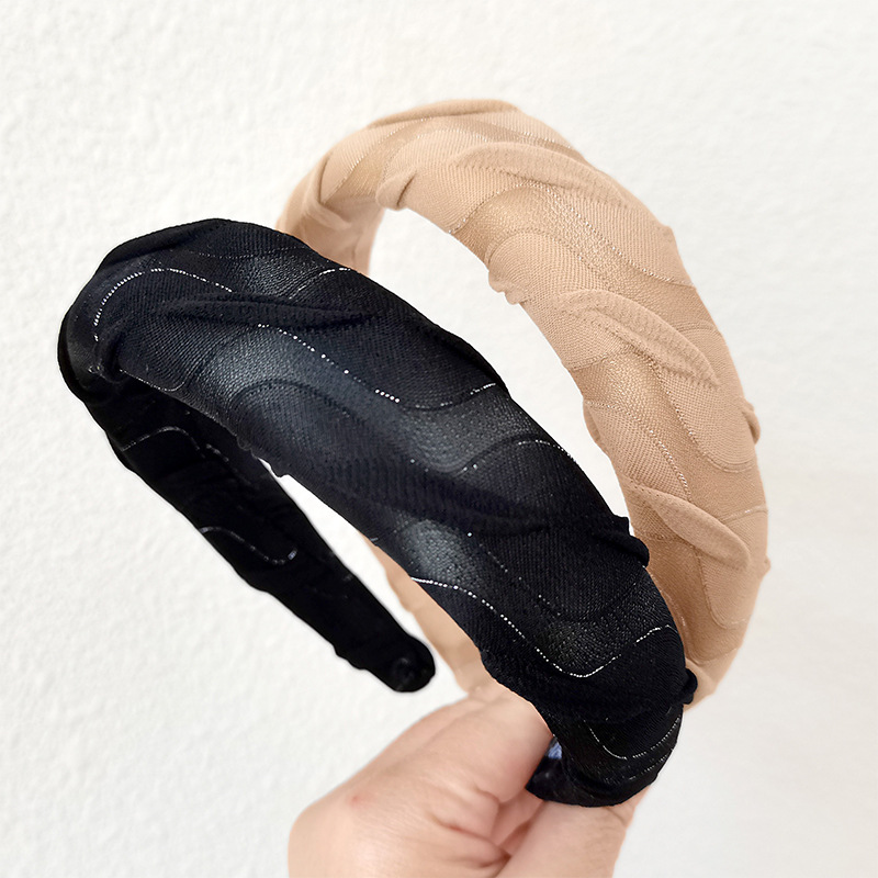 135g Weight Hair Band Hair Accessories Type Simple Style Solid Color Cloth Stripe Hair Band