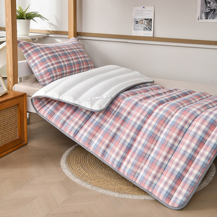 New Class a Yarn-Dyed Washed Cotton Student Mattress Dormitory Single Mattress Wholesale Student Mattress Pad for the Beginning of School Season