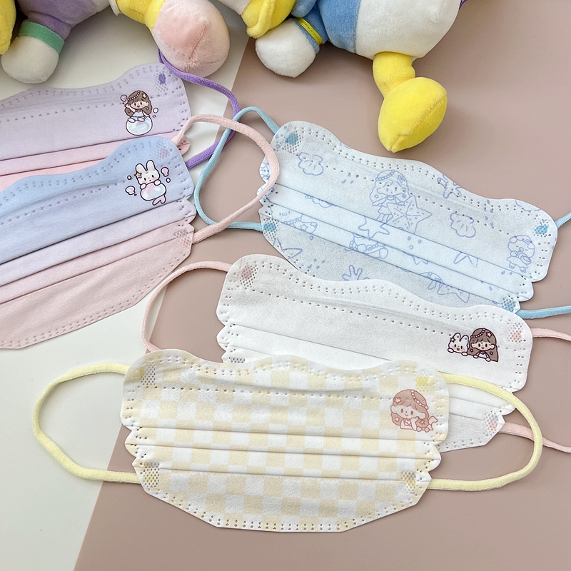 Cute disposable thin comfortable cartoon marine medical mask