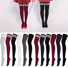 Y 36437 Striped Thigh-high Socks ���ܹ�ϥ��Ͳ��羳��ó