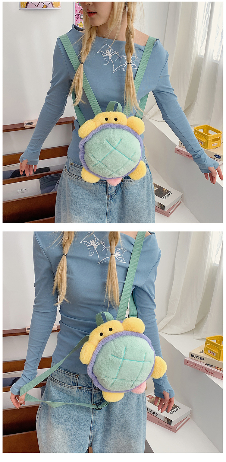 Cartoon plush toy backpack, new autumn and winter style, cute and girlish girl backpack, fashionable storage small backpack wholesale undefined
