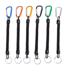 伸缩钓鱼绳工厂路亚渔具 中号失手绳 护竿绳电话线型路亚工具批发