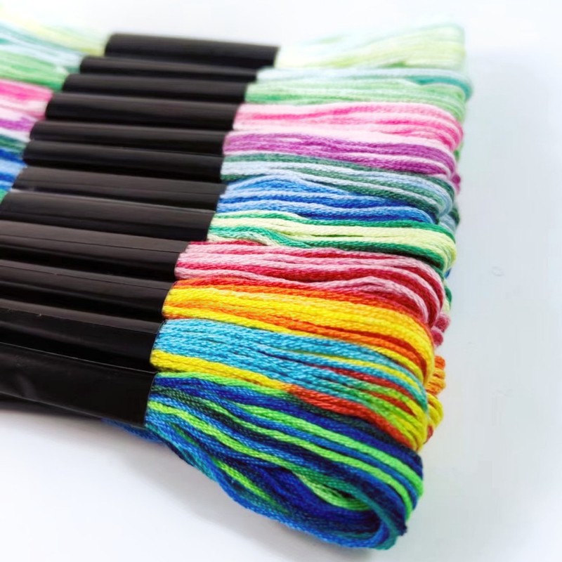 50色百束クロスステッチ刺繍糸25号刺繍糸インソール刺繍糸配線補充糸カラーポリエステル綿刺し子刺繍|undefined