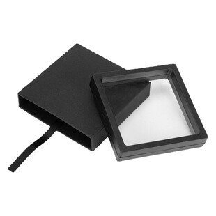 Transparent film dustproof storage drawer suspension box jewelry jewelry creative plastic gift box