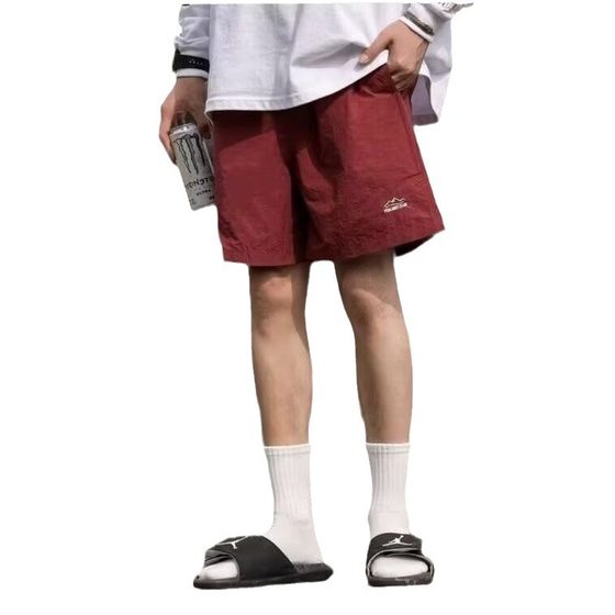Summer Outdoor Mountain Solid Color Shorts 2025 Men's Fashion Brand Quick-drying Loose Home Casual Beach Sports Pants