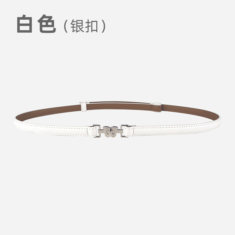 2024 無孔多用途ウエスト痩身ハイエンドレディース薄型ベルトセータースーツドレス女性のベルト|undefined