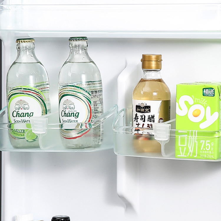 冷蔵庫用仕切り板、家庭用多機能プラスチック製仕切り板、自由に調整可能なスナップ式冷蔵庫仕分けクリップ|undefined