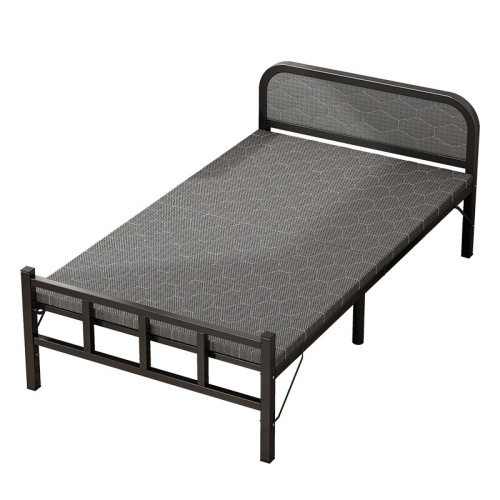 Folding sheet single household simple bed extra bed 1.2 meters lunch break small bed adult office escort hard plate iron bed