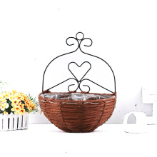 定制纸绳墙体挂件 花篮 储物花盆 定制各种壁挂纸草铁艺铁线花架