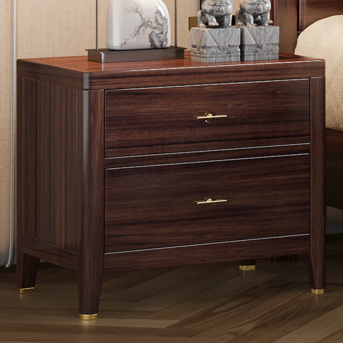 New Chinese Style Urchin Wood Solid Wood Bed 1.8M Double Bed Modern Minimalist Master Bedroom Home Storage Wedding Bed Queen Size Bed