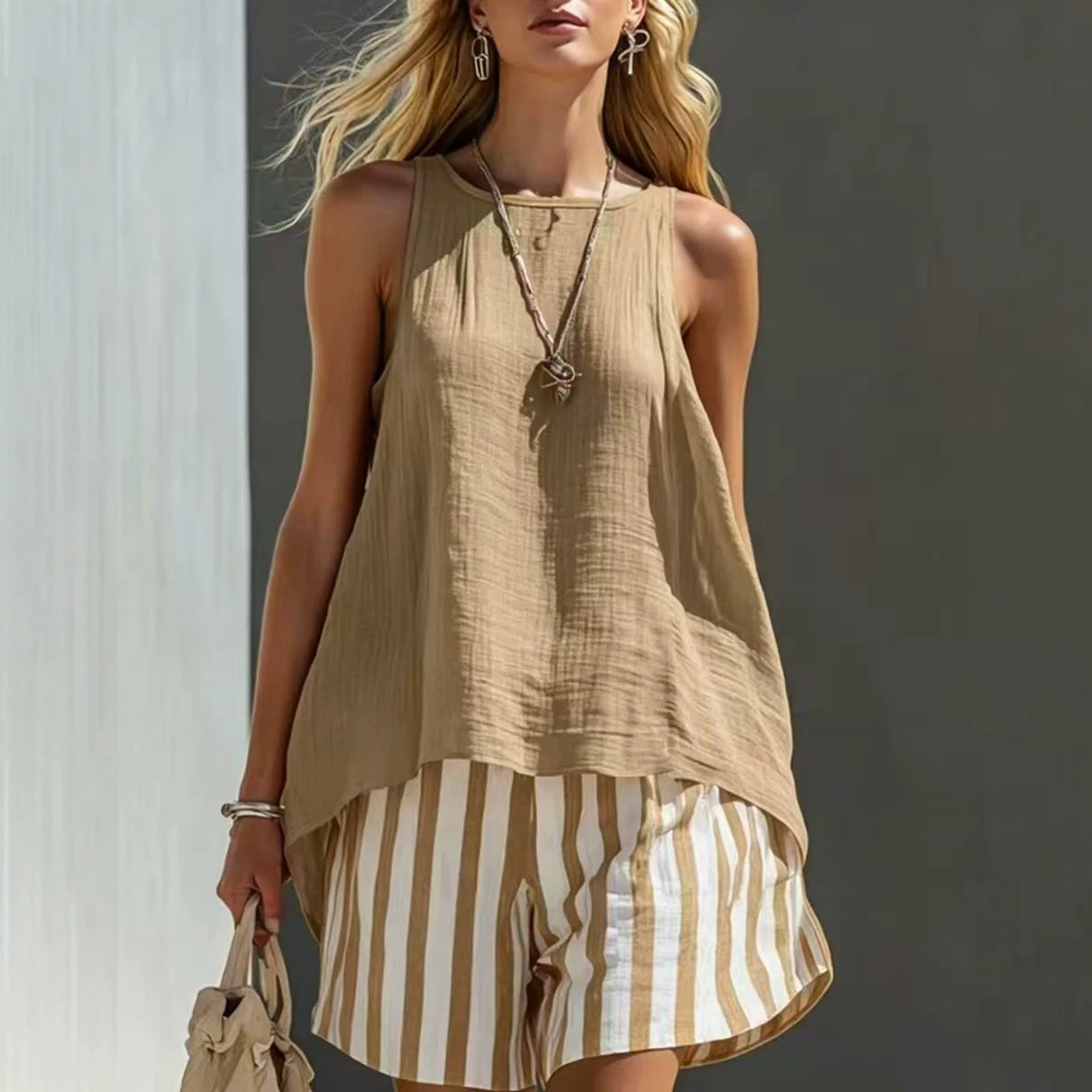 2026 New European and American Style Solid Color V-Neck Long-Sleeve Shirt for Women, Cotton and Linen Casual Loose Button-Up Top, Cross-Border Hot Item