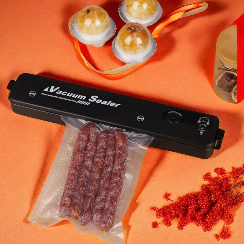Máquina de sellado al vacío pequeña máquina de embalaje de alimentos domésticos máquina de sellado automático de alimentos cocinados máquina de sellado de plástico comprimido