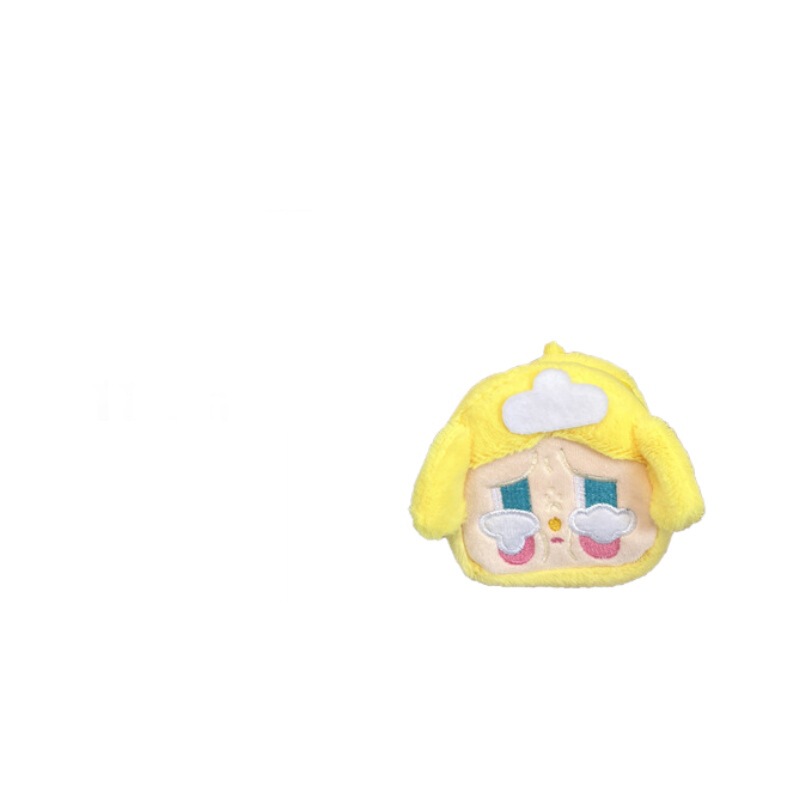 新しい泣いている赤ちゃん小銭入れぬいぐるみペンダント人形小銭入れミニヘッドフォンバッグキーホルダーペンダント収納袋|undefined