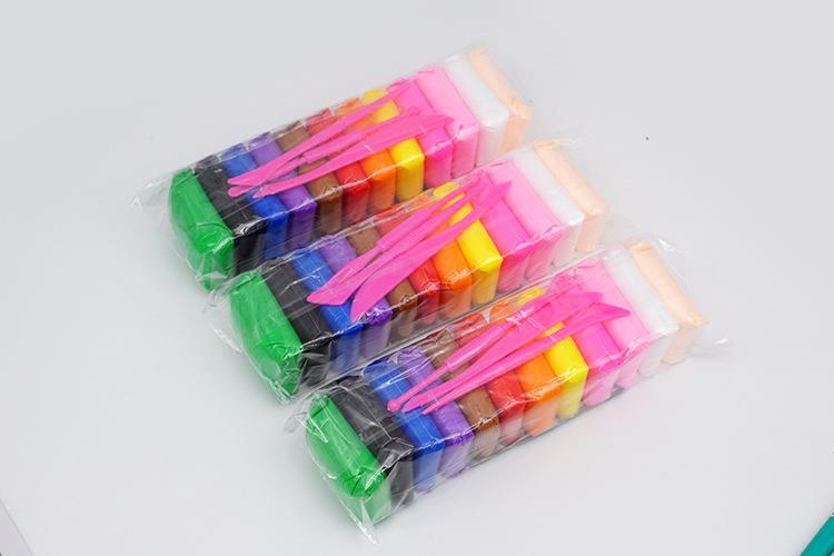 才艺星12色袋装超轻粘土