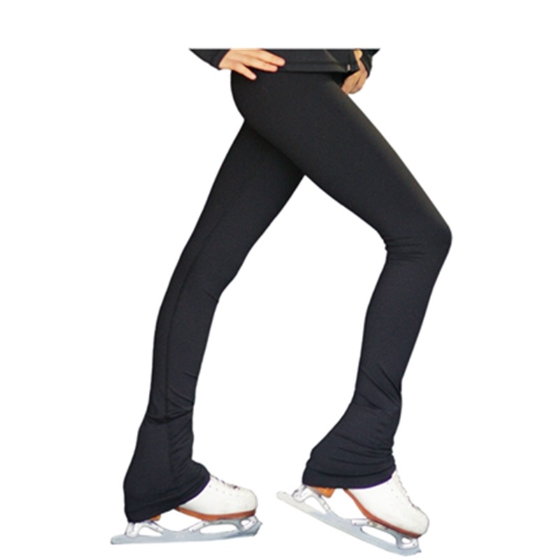 바지 세트 여자 스케이트 공연 바지 의상 아이스 하키 키즈 성인 나선형 기모 훈련 바지 어린이 피겨 스케이팅