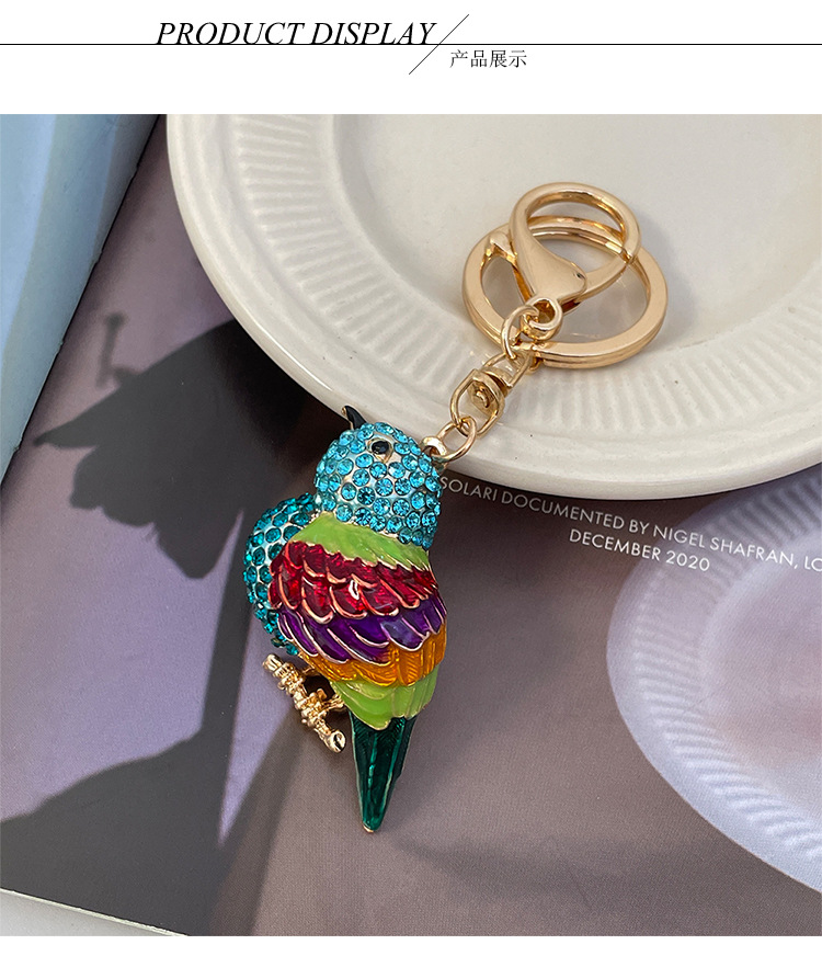 Southeast Asia Modern Style Alloy Bird Unisex Bag Pendant Keychain display picture 2