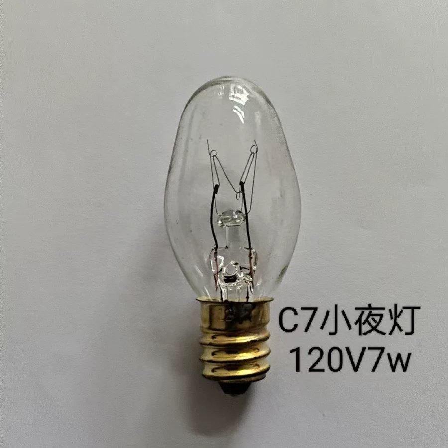 Прямые продажи с фабрики, оптовая продажа, ночник C7, лампа Эдисона E12, медь, 120 В, 7 Вт, специальный светильник для Хэллоуина, световые стропы