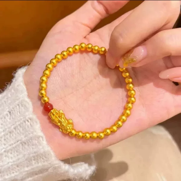 [Gift for Girlfriend] Bracelet for Good Luck and Wealth, Pixiu Bead Bracelet, Fortune Bead, Zodiac Year Bracelet, New Chinese Style Bracelet