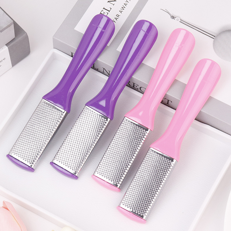 Fábrica de suministro de pie de acero inoxidable esfresco de piedra de molienda para el baño doméstico pie de molienda para eliminar la piel muerta para eliminar el callo de los pies