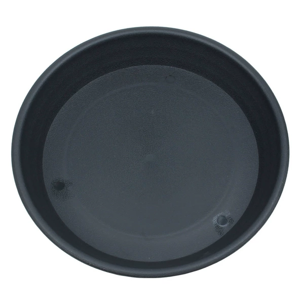 Flower pot tray (grey and black)