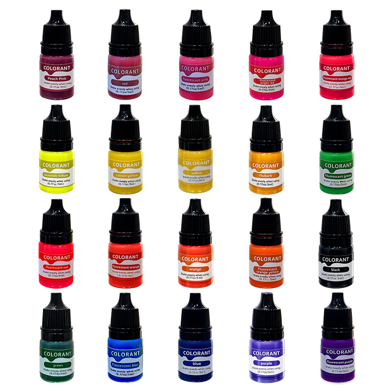 20 color aromatherapy candles, soap dyeing, DIY handmade high concentration 5ml oil-based soy wax co