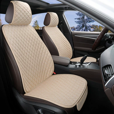 of Car Seat Cushions for All Seat cushion, seat cover - beige-single-seat-backrest