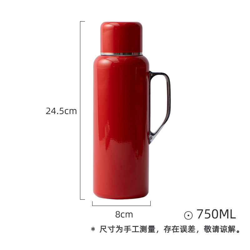 Moji の新しい 316 ステンレス鋼断熱ケトル家庭用煮込みティーケトル機械式温度表示ポータブル屋外保温ケトルケトル|undefined