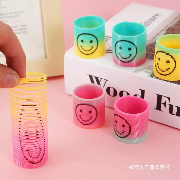 Маленький Slinky, телескопическое магическое эластичное кольцо, игрушка для детского сада, 3.2×3.5 см