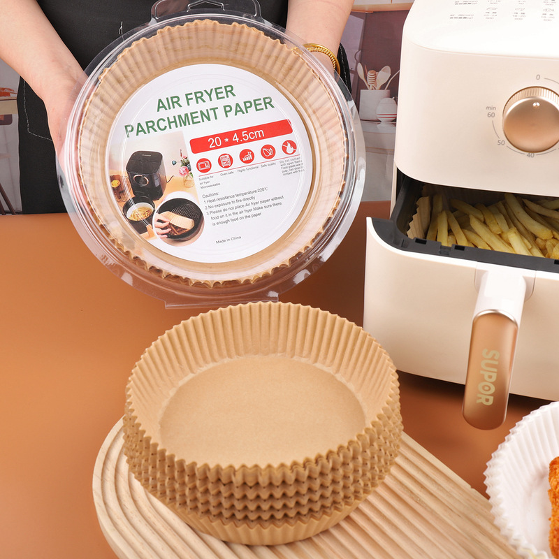 フライヤー油防止紙ボウル食品級専用紙オーブン耐高温紙皿菓子焙煎離型紙ボウル|undefined