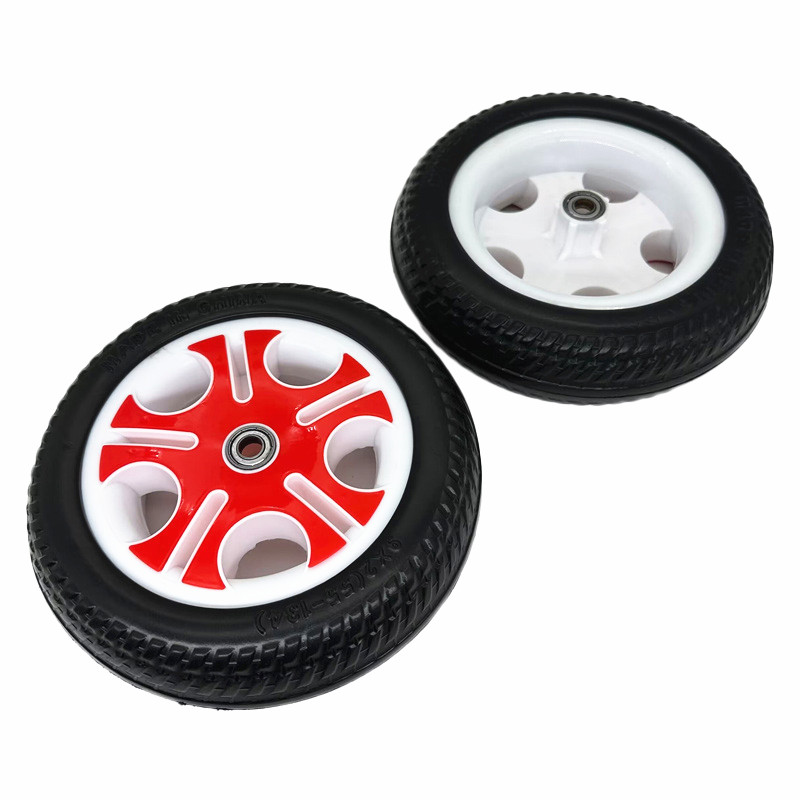 Accesorios de automóviles infantiles ruedas tricicletas infantiles cochecito de bebé auto-bicicleta neumáticos traseros espuma ruedas delanteras