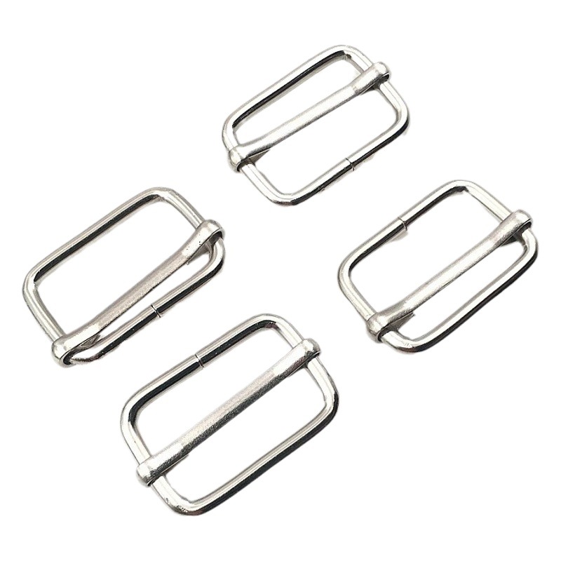 Accesorios de hardware de fábrica hebilla japonesa de metal hebilla de núcleo de cremallera equipaje accesorios de ropa correa de hombro hebilla de ajuste hebilla cuadrada de núcleo de tracción image 1