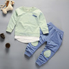 Autumn thermal underwear for boys girl's, clothing, set for early age, Korean style, 2023 collection, 0-3 years, children's clothing