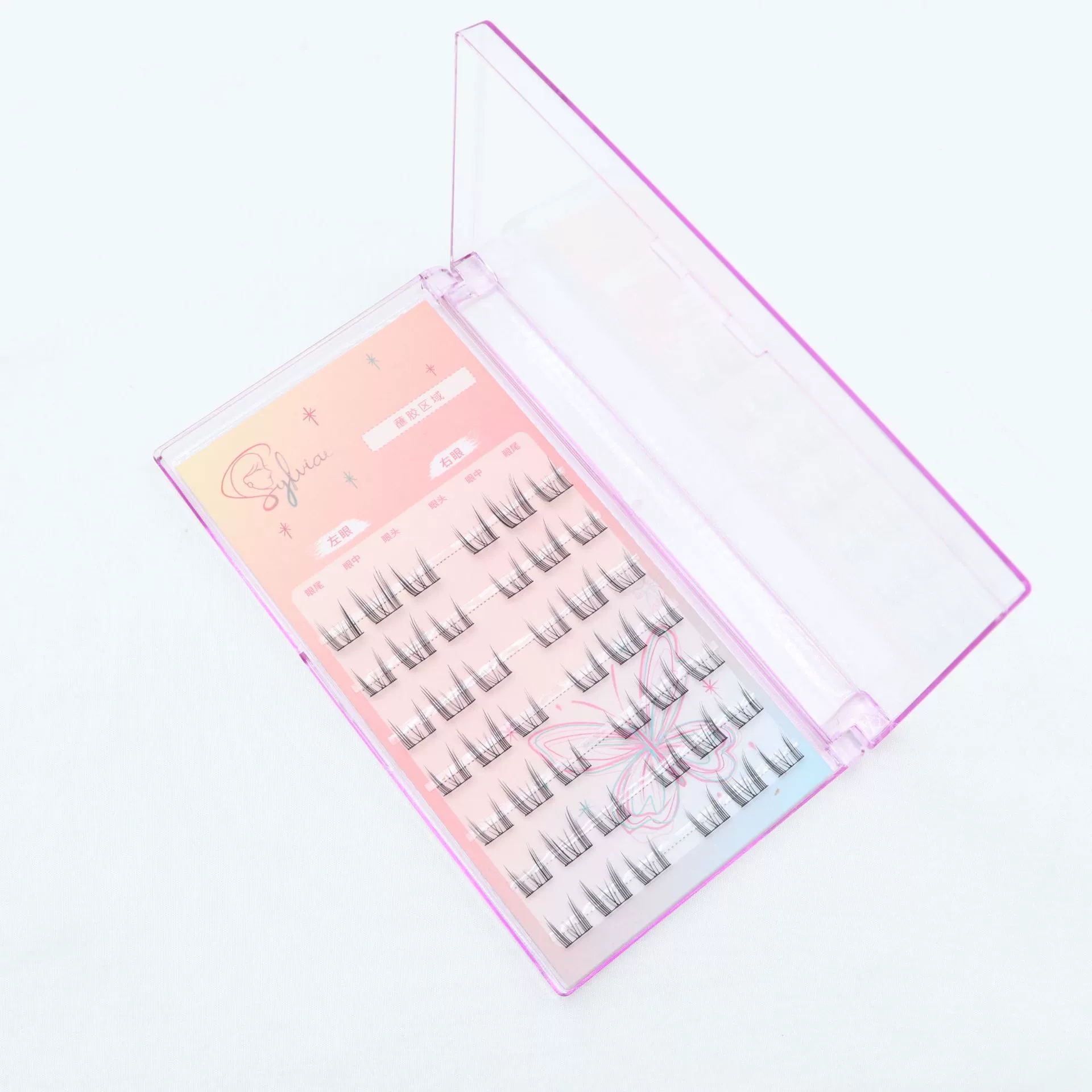Self-adhesive lengthening curling false eyelashes, (Physicals), for every day