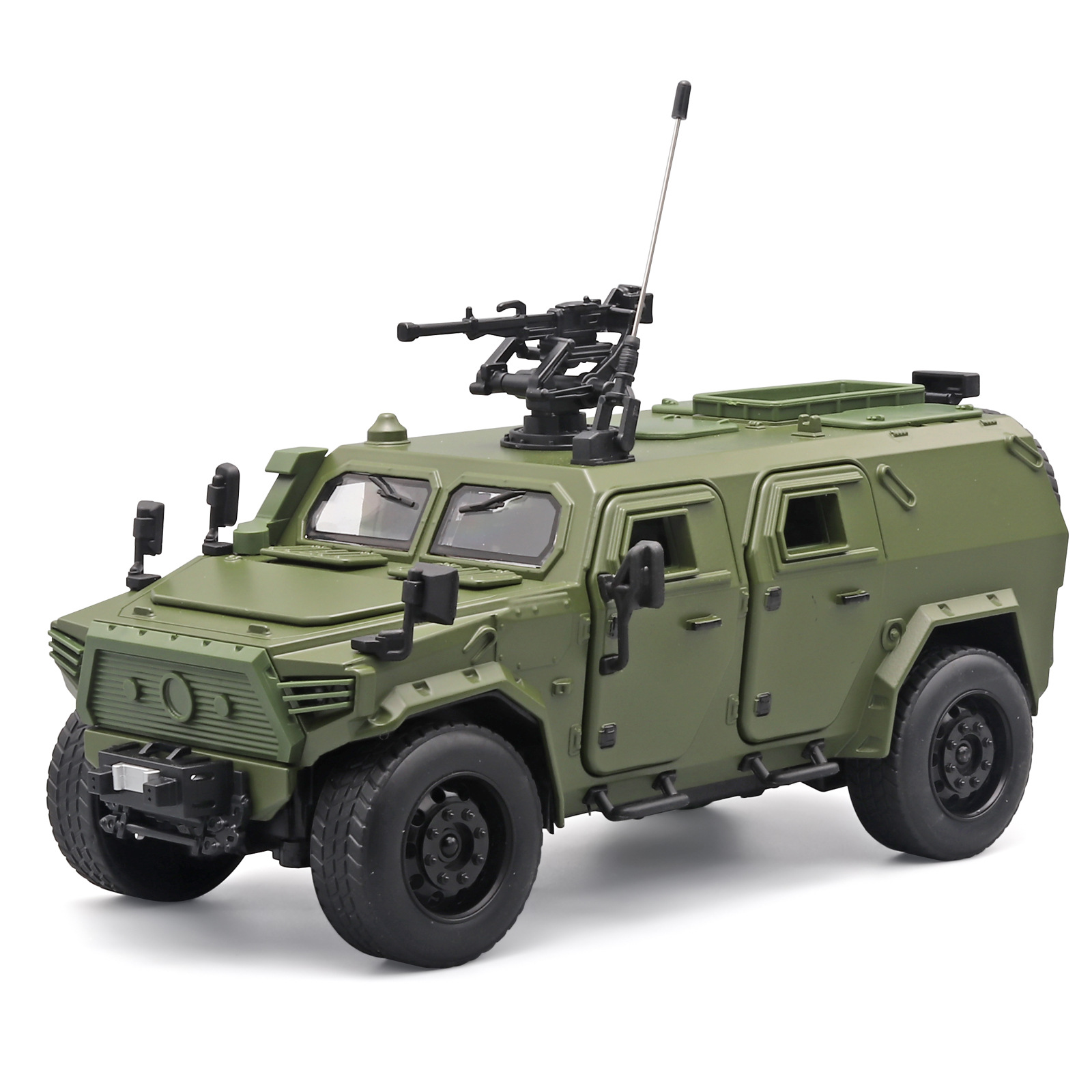 1:18 Dongfeng Mengshi modelo de aleación de vehículo todoterreno simulación sonora y óptica carro militar adornos juguetes generación mayorista